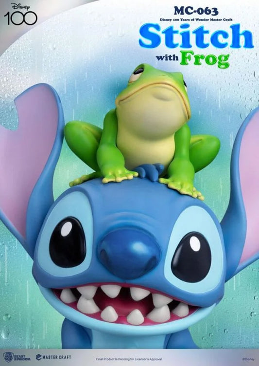 Figurine Stitch avec Grenouille (34cm)
