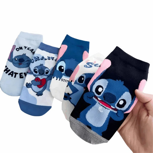 Lot 5 Paires Chaussettes Stitch