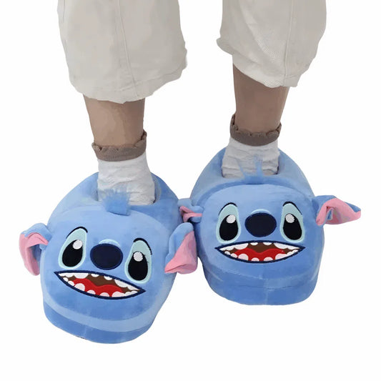Pantoufles en Peluche Stitch